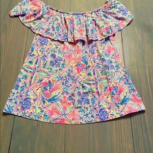 Lilly Pulitzer Over the shoulder top